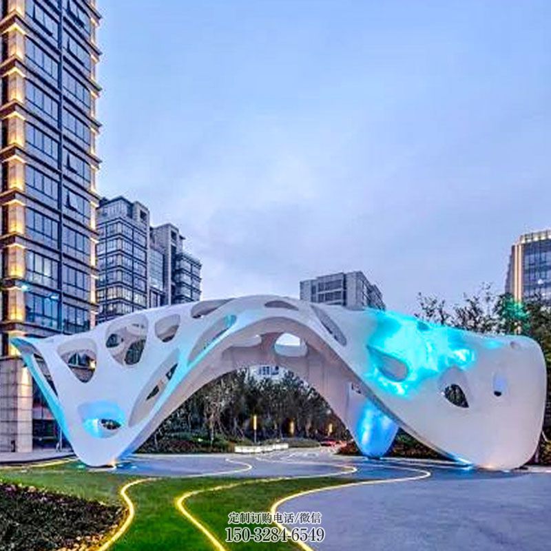 广场雕塑专供-化学题材-民俗廊亭雕塑